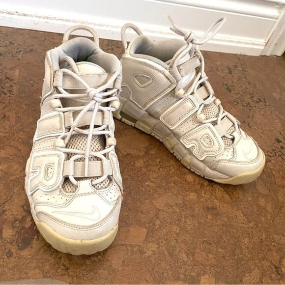 Nike Air More Uptempo GS - 6.5/7US, Light Bone - Picture 10 of 13